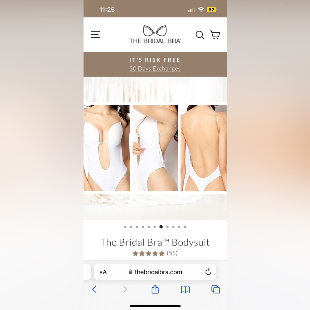 Bridal bra for low back/deep v neck dress